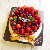 Strawberry Blueberry on Larna cake